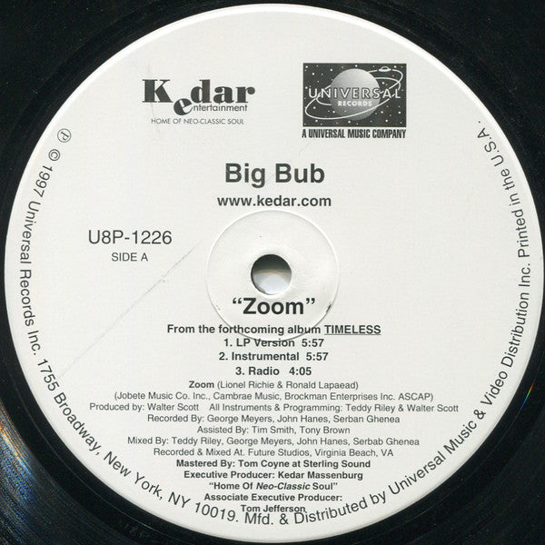 Big Bub : Zoom (12", Promo)