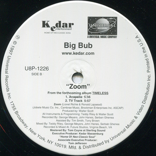 Big Bub : Zoom (12", Promo)