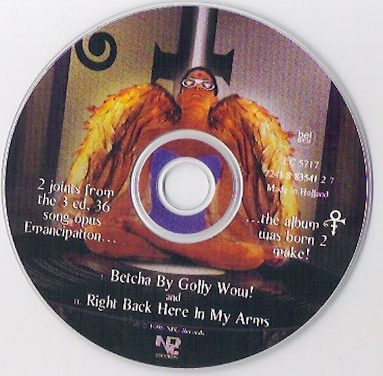 The Artist (Formerly Known As Prince) : Betcha By Golly Wow! / Right Back Here In My Arms (CD, Single, Car)
