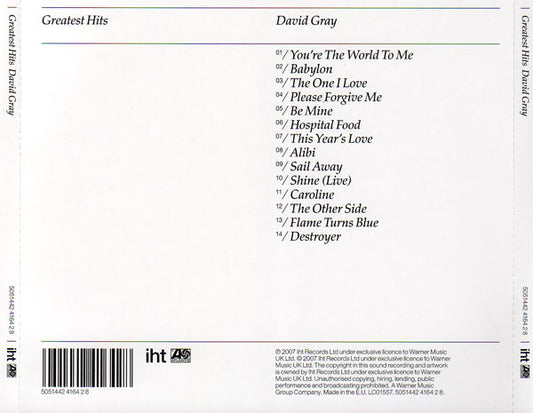 David Gray : Greatest Hits (CD, Comp)