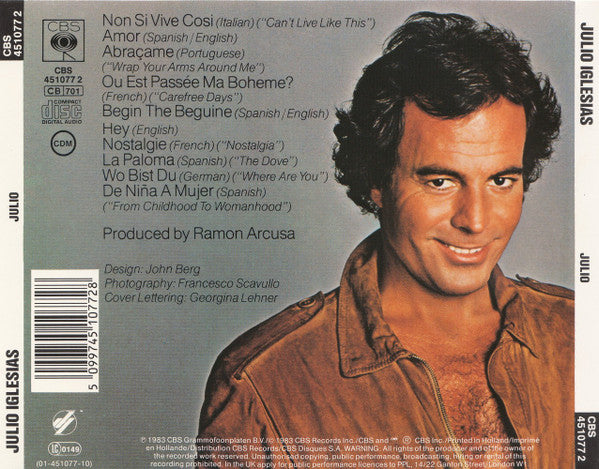 Julio Iglesias : Julio (CD, Comp, RE)