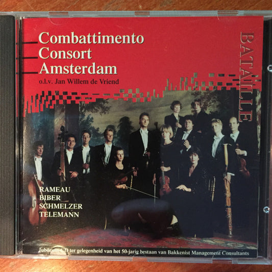 Combattimento Consort Amsterdam O.l.v. Jan Willem de Vriend - Jean-Philippe Rameau / Heinrich Ignaz Franz Biber / Johann Heinrich Schmelzer / Georg Philipp Telemann : Bataille (CD)