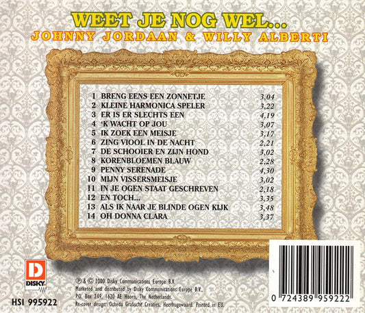 Johnny Jordaan : Weet Je Nog Wel (CD, Album)