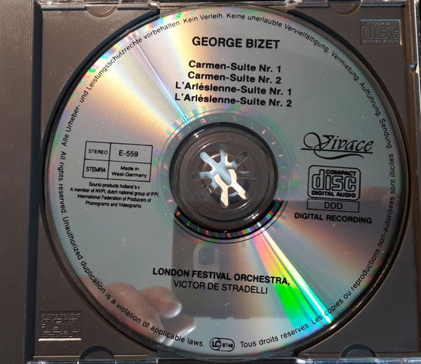 Georges Bizet, London Festival Orchestra (2), Victor De Stradelli : Carmen & L'Arlésienne Suites 1 & 2 (CD, Album)