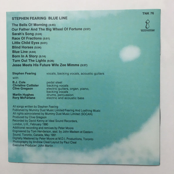 Stephen Fearing : Blue Line (CD)