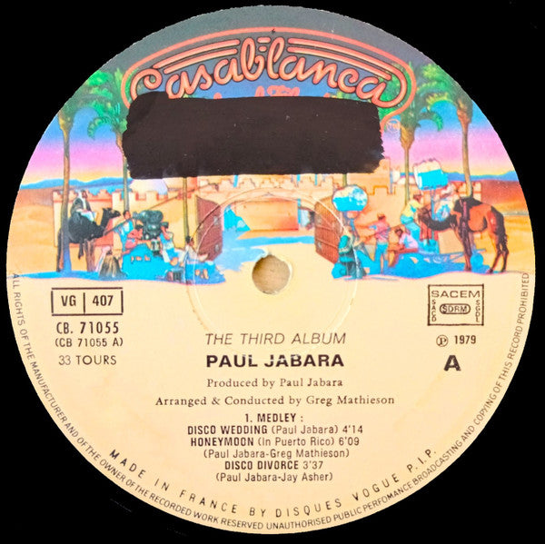 Paul Jabara : The Third Album (LP, Album)