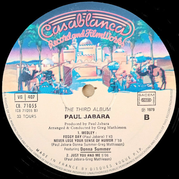 Paul Jabara : The Third Album (LP, Album)