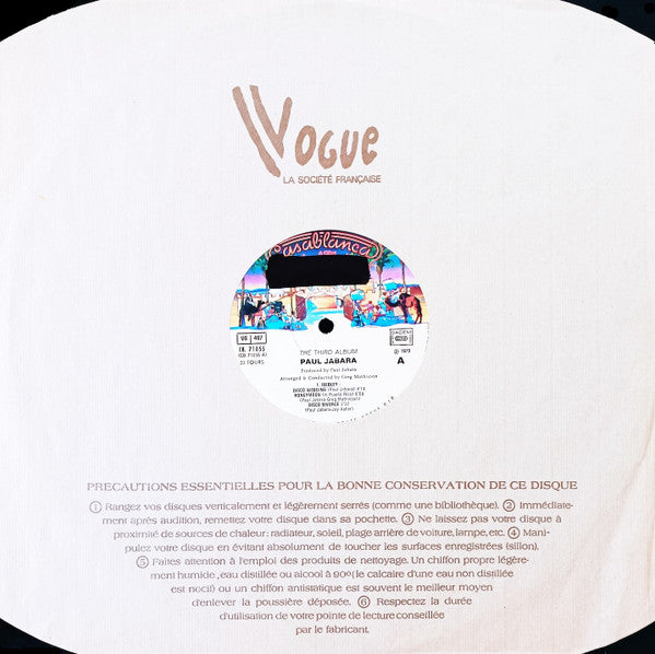 Paul Jabara : The Third Album (LP, Album)
