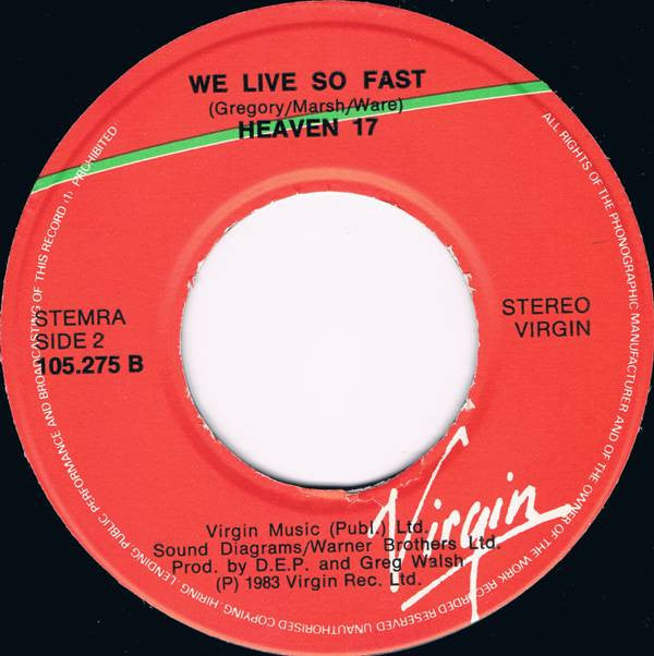 Heaven 17 : Temptation (7", Single)