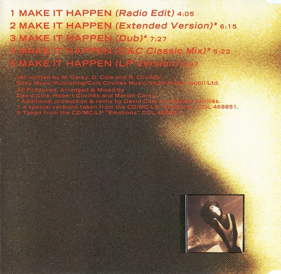 Mariah Carey : Make It Happen (CD, Maxi)