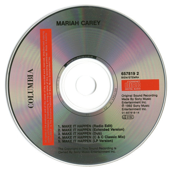 Mariah Carey : Make It Happen (CD, Maxi)