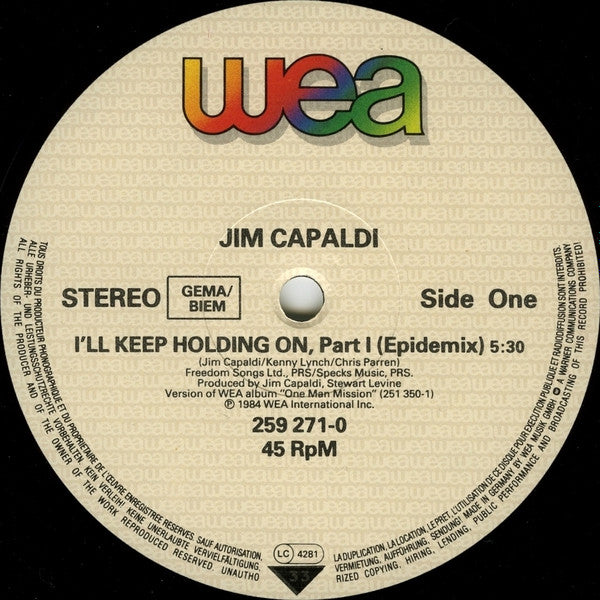 Jim Capaldi : I'll Keep Holding On (12")