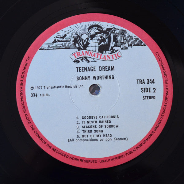 Sonny Worthing : Teenage Dream (LP, Album)