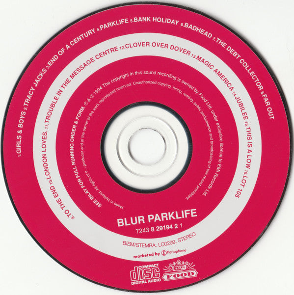 Blur : Parklife (CD, Album)