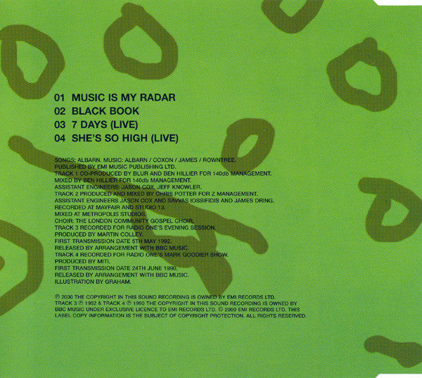 Blur : Music Is My Radar (CD, Single)