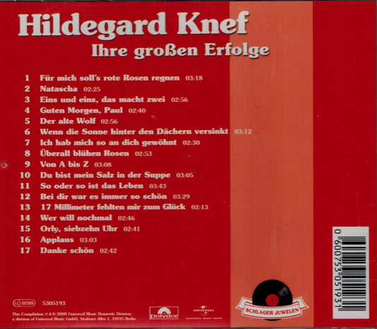 Hildegard Knef : Ihre Großen Erfolge (CD, Comp)