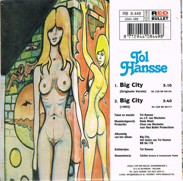 Tol Hansse : Big City (CD, Single)