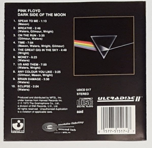 Pink Floyd : Dark Side Of The Moon (CD, Album, RE, RM, 24k)