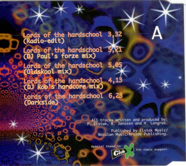 Paul Elstak & DJ Rob Featuring MC Hughie Babe : Lords Of The Hardschool (CD, Maxi)
