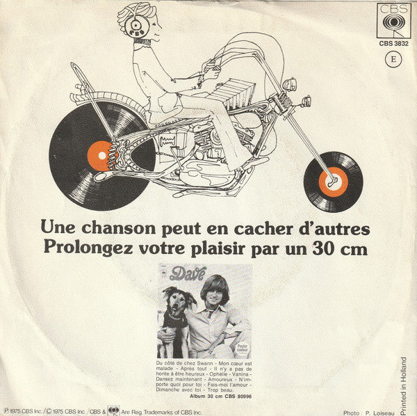 Dave (13) : Du Côté De Chez Swann (7", Single, Mono)