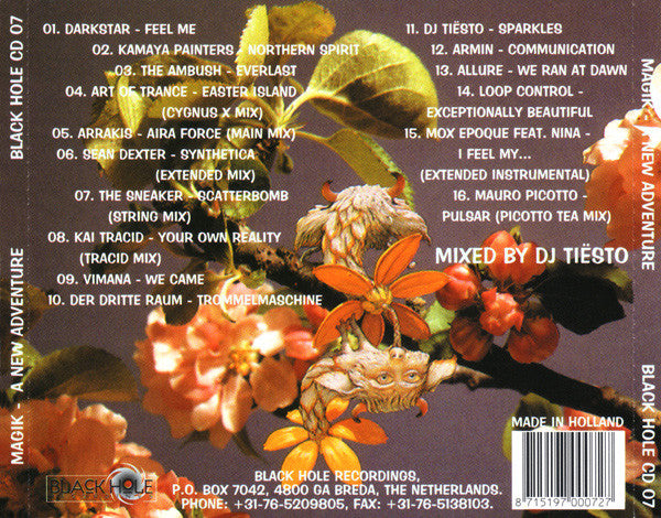 DJ Tiësto : Magik: A New Adventure (CD, Comp, Mixed)