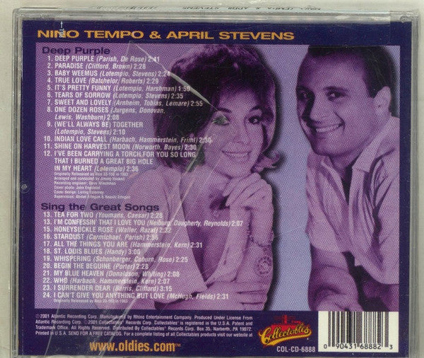 Nino Tempo & April Stevens : Deep Purple / Sing The Great Songs (CD, Comp)