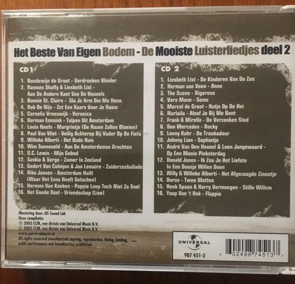 Various : Het Beste Van Eigen Bodem - De Mooiste Luisterliedjes Deel 2 (2xCD, Album, Comp)