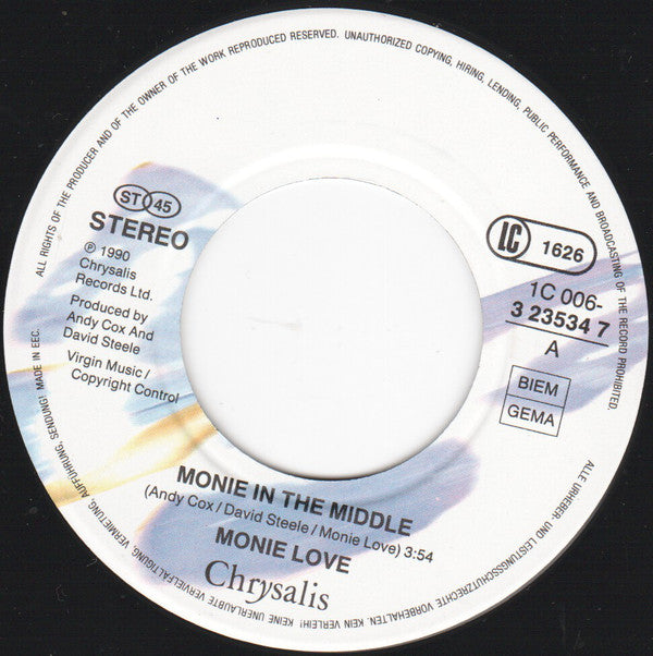Monie Love : Monie In The Middle (7", Single)