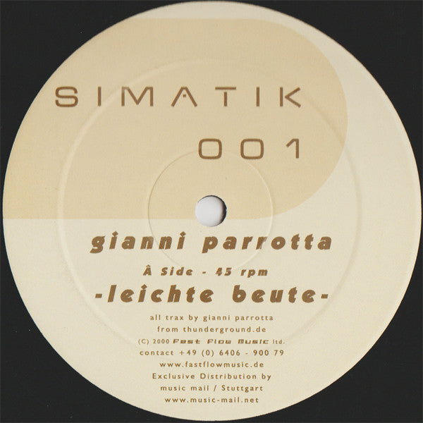 Gianni Parrotta : Leichte Beute (12")