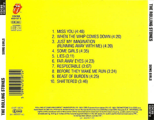The Rolling Stones : Some Girls (CD, Album, RE)