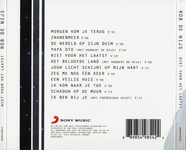 Rob de Nijs : Niet Voor Het Laatst (CD, Album)