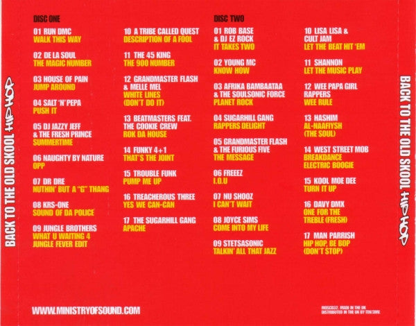 Various : Back To The Old Skool Hip Hop (2xCD, Comp, Mixed)