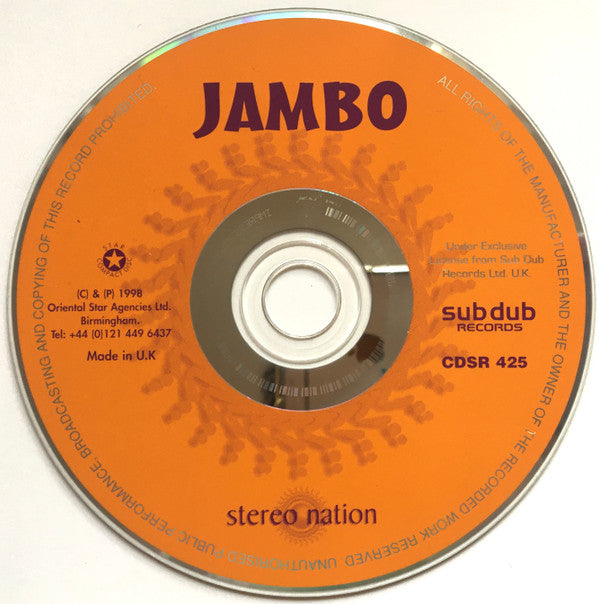 Stereo Nation : Jambo (CD, Album)