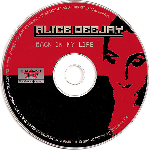 Alice Deejay : Back In My Life (CD, Maxi)