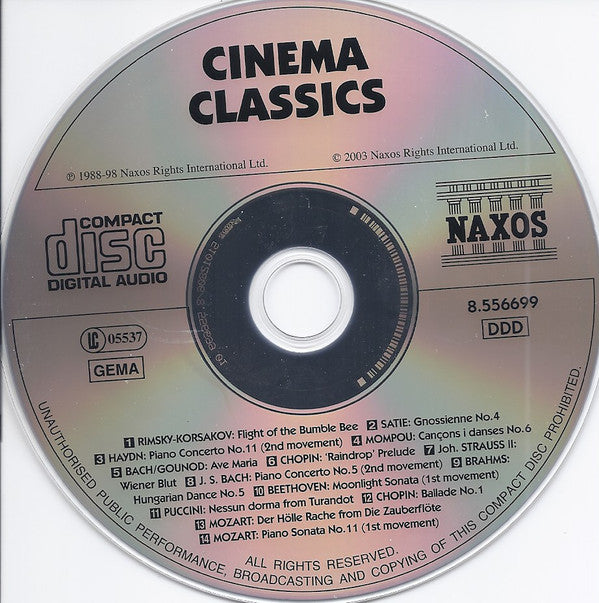 Various : Cinema Classics (CD, Comp)