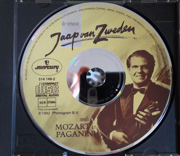 Jaap van Zweden : De Virtuoze Jaap Van Zweden Speelt O.A. Mozart En Paganini (CD, Album)