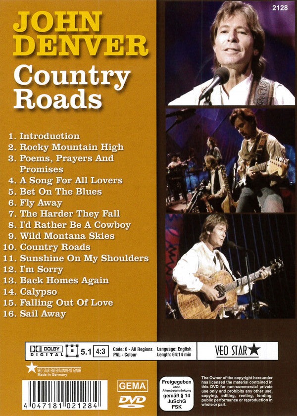 John Denver : Country Roads (DVD-V, Comp, Multichannel, PAL)