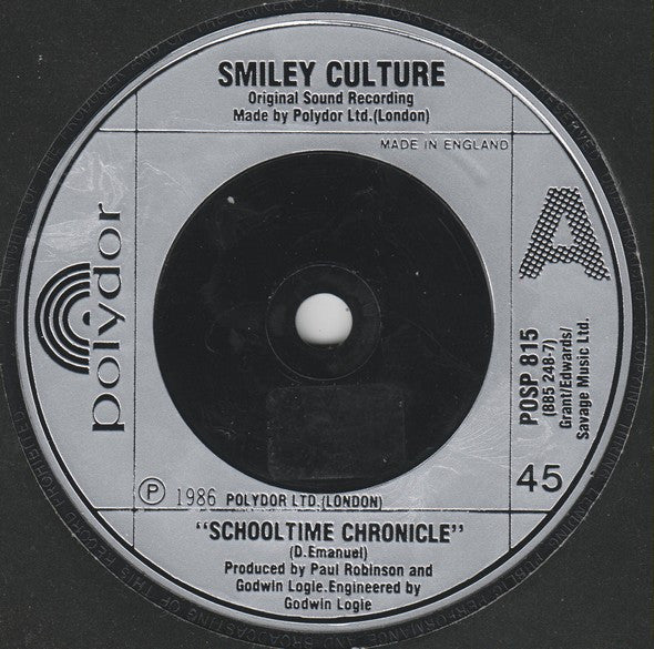 Smiley Culture : Schooltime Chronicle (7", Single)