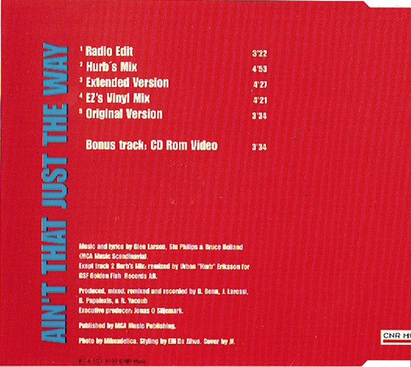 Lutricia McNeal : Ain't That Just The Way (CD, Maxi, Enh)