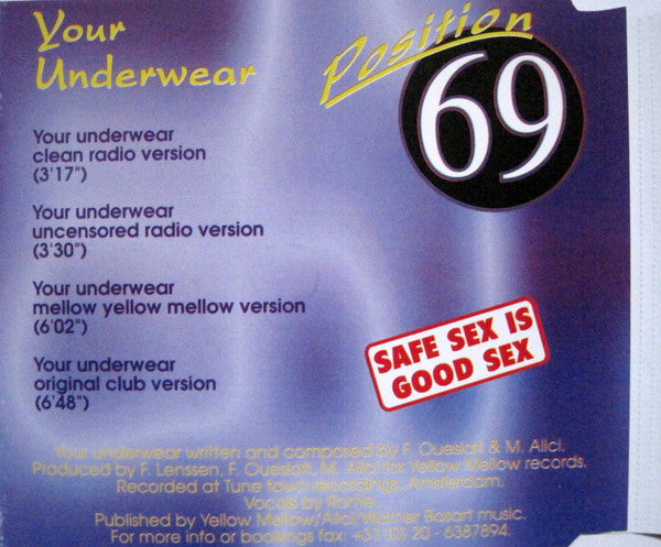 Position 69 : Your Underwear (CD, Maxi)