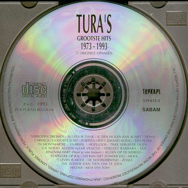 Will Tura : Tura's Grootste Hits 1973 - 1993 (CD, Comp)