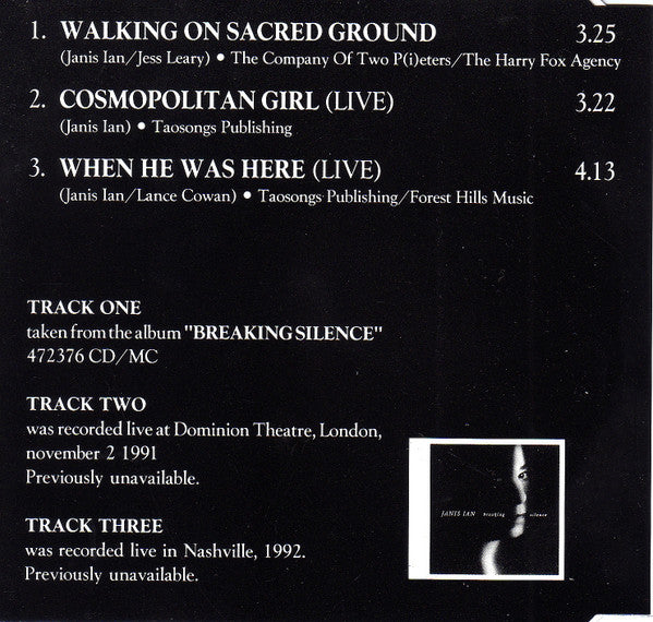Janis Ian : Walking On Sacred Ground (CD, Maxi)