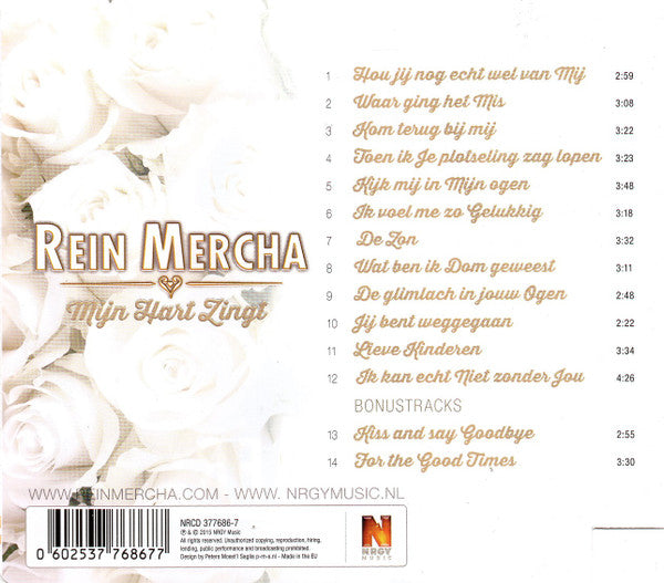 Rein Mercha : Mijn Hart Zingt (CD, Album)