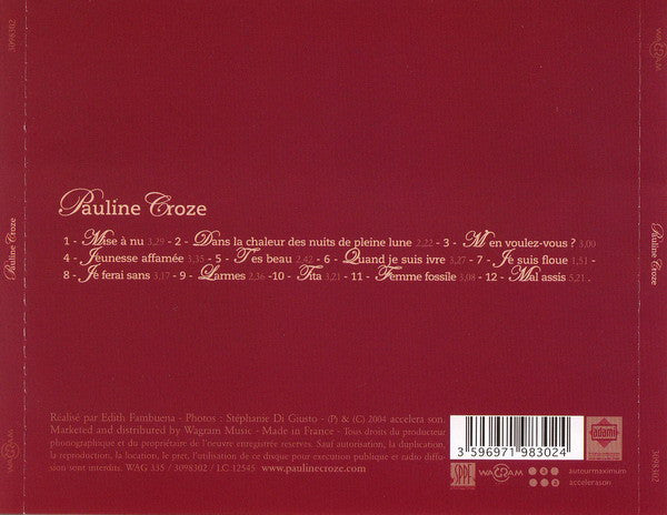 Pauline Croze : Pauline Croze (CD, Album)