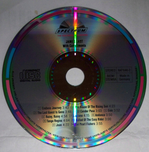 James Last : With Compliments (CD, Album, RE)