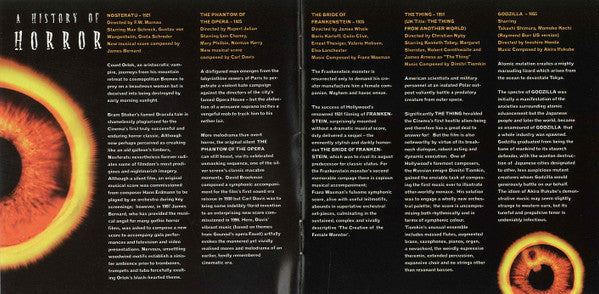 Dimitri Tiomkin, Franz Waxman, Carl Davis (5), James Bernard (2), Brian Easdale, Gerard Schurmann :  A History Of Horror From Nosferatu To The Sixth Sense (2xCD)