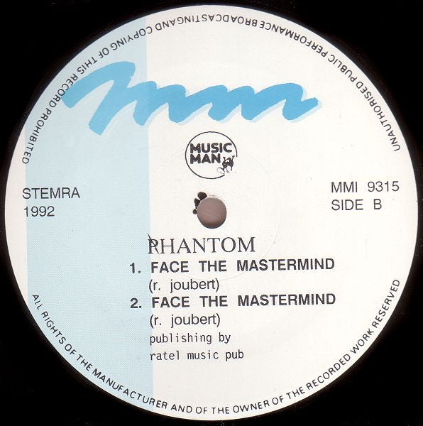 Phantom : Face The Mastermind (12")