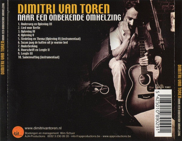 Dimitri Van Toren : Naar Een Onbekende Omhelzing (CD, Album, RM)