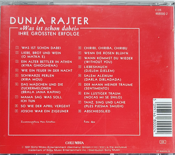 Dunja Rajter : »Was Ist Schon Dabei« (Ihre Grössten Erfolge) (CD, Comp)