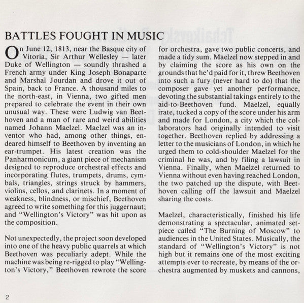 Pyotr Ilyich Tchaikovsky / Ludwig Van Beethoven, Minneapolis Symphony Orchestra, University Of Minnesota Brass Band, London Symphony Orchestra, Antal Dorati : 1812 / Romeo & Juliet / Wellington's Victory "Bataille de Vittoria" (CD, Comp)